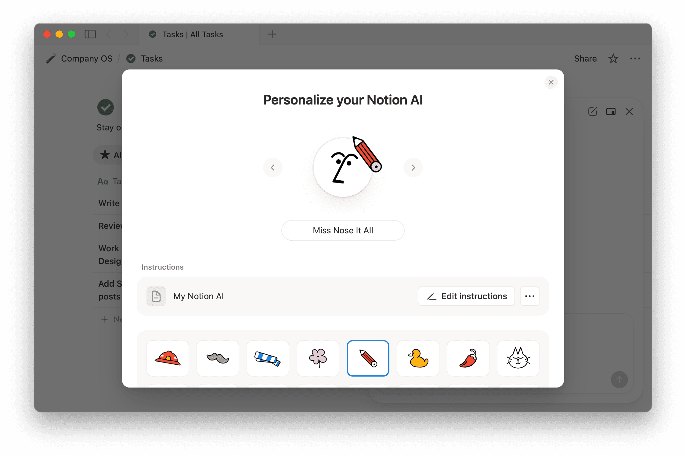 ca: personalizar o agente