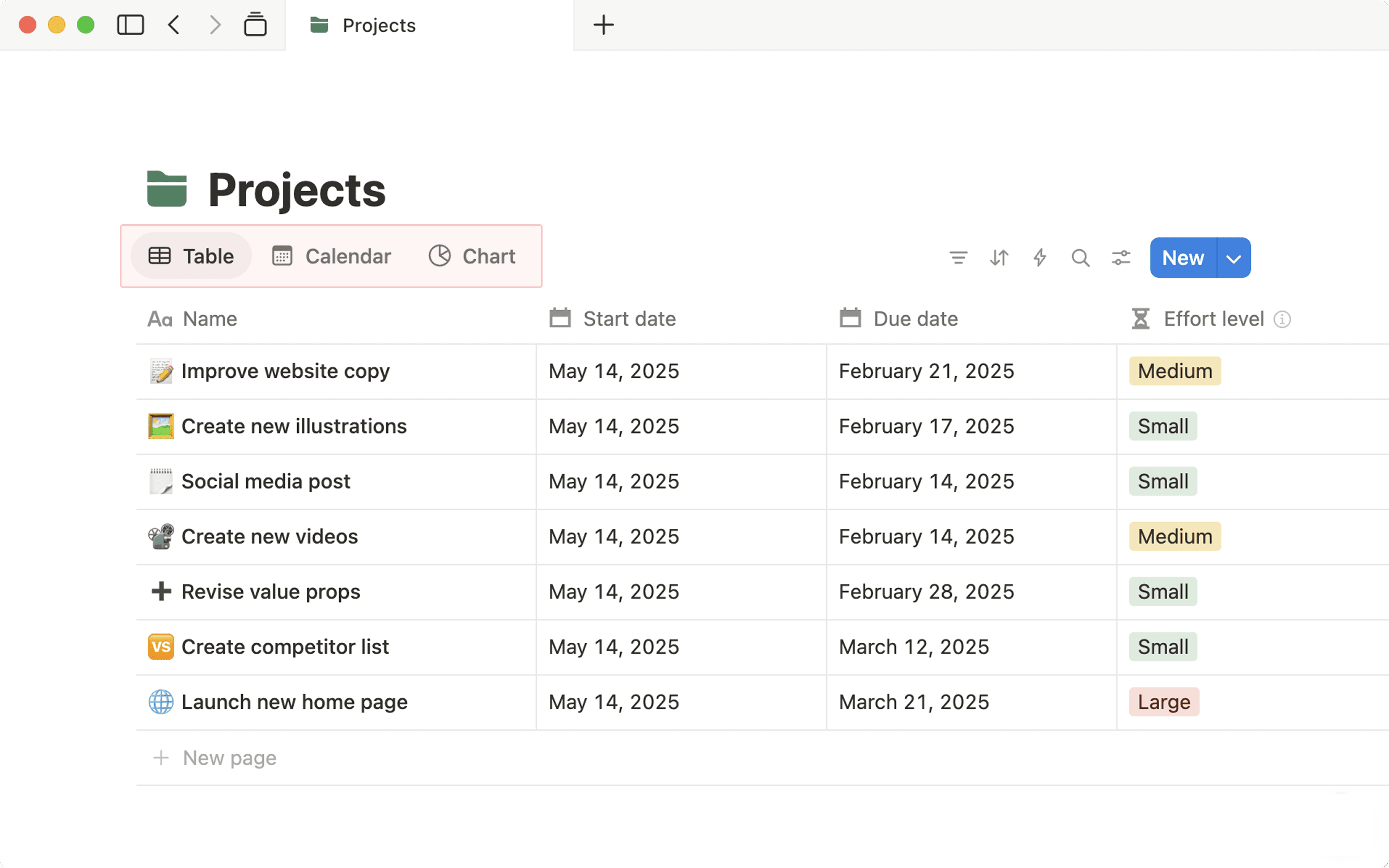Alternar entre visualizações