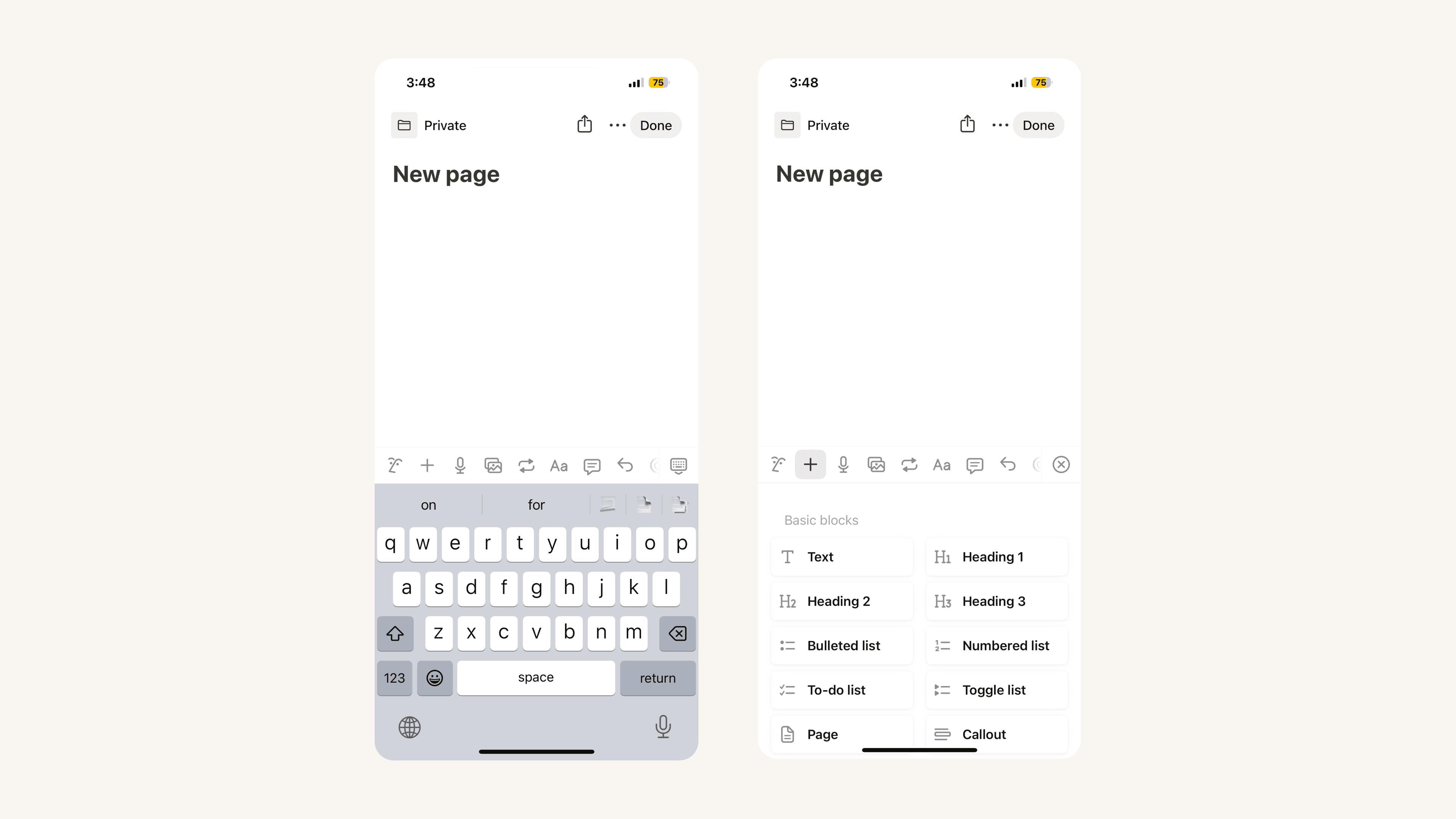 Edição em dispositivos móveis