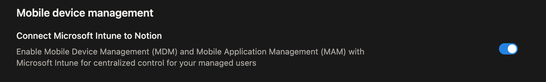 Conectar Microsoft Intune con Notion