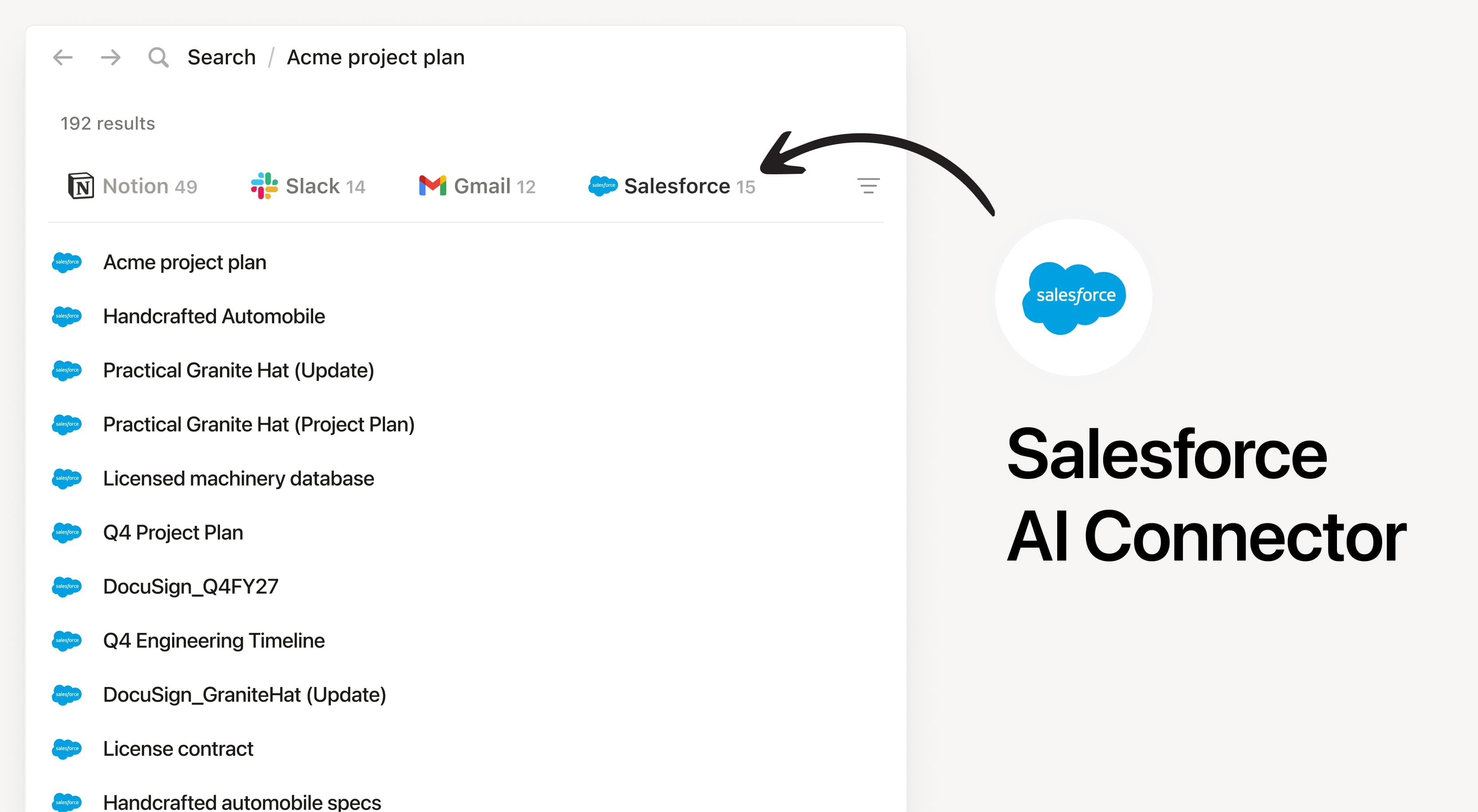 Salesforce AI 커넥터