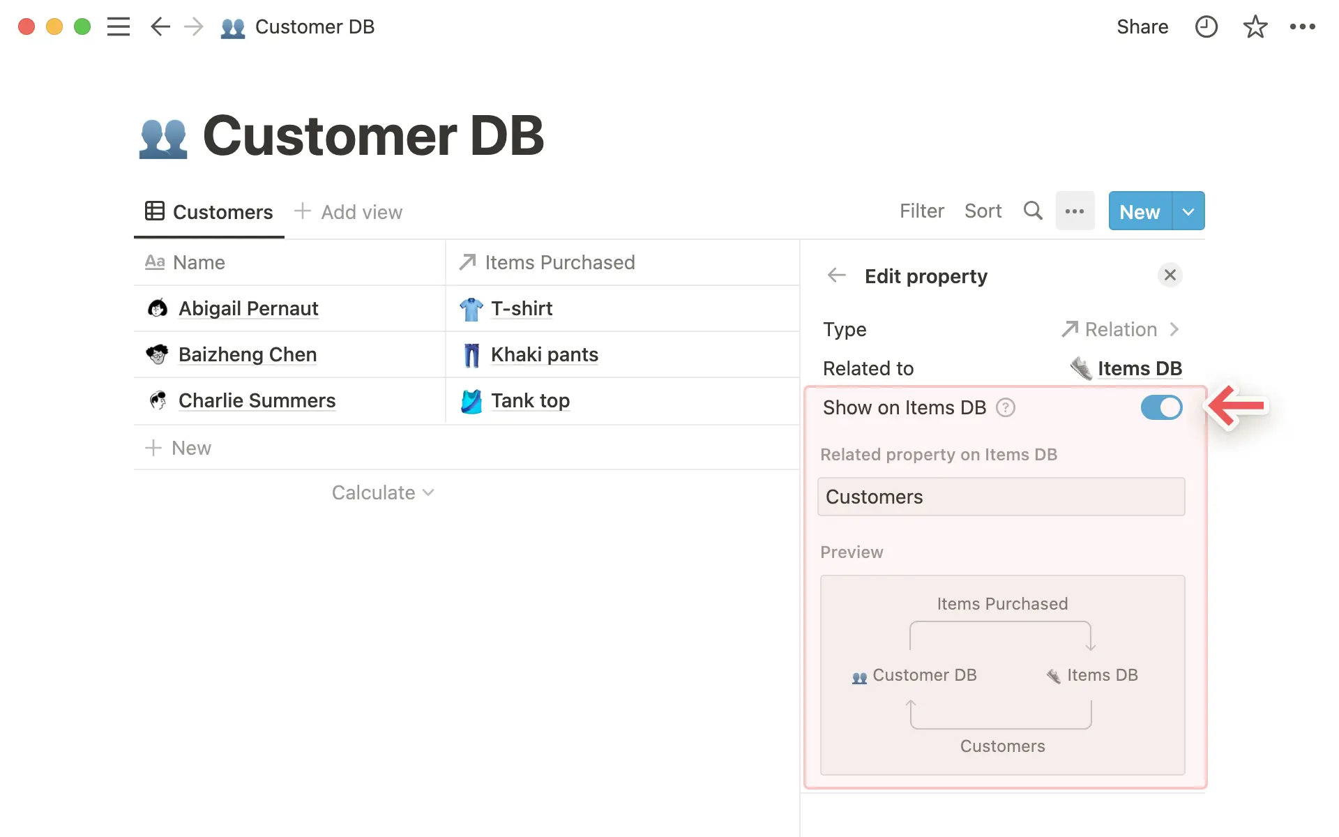 Relação bidirecional