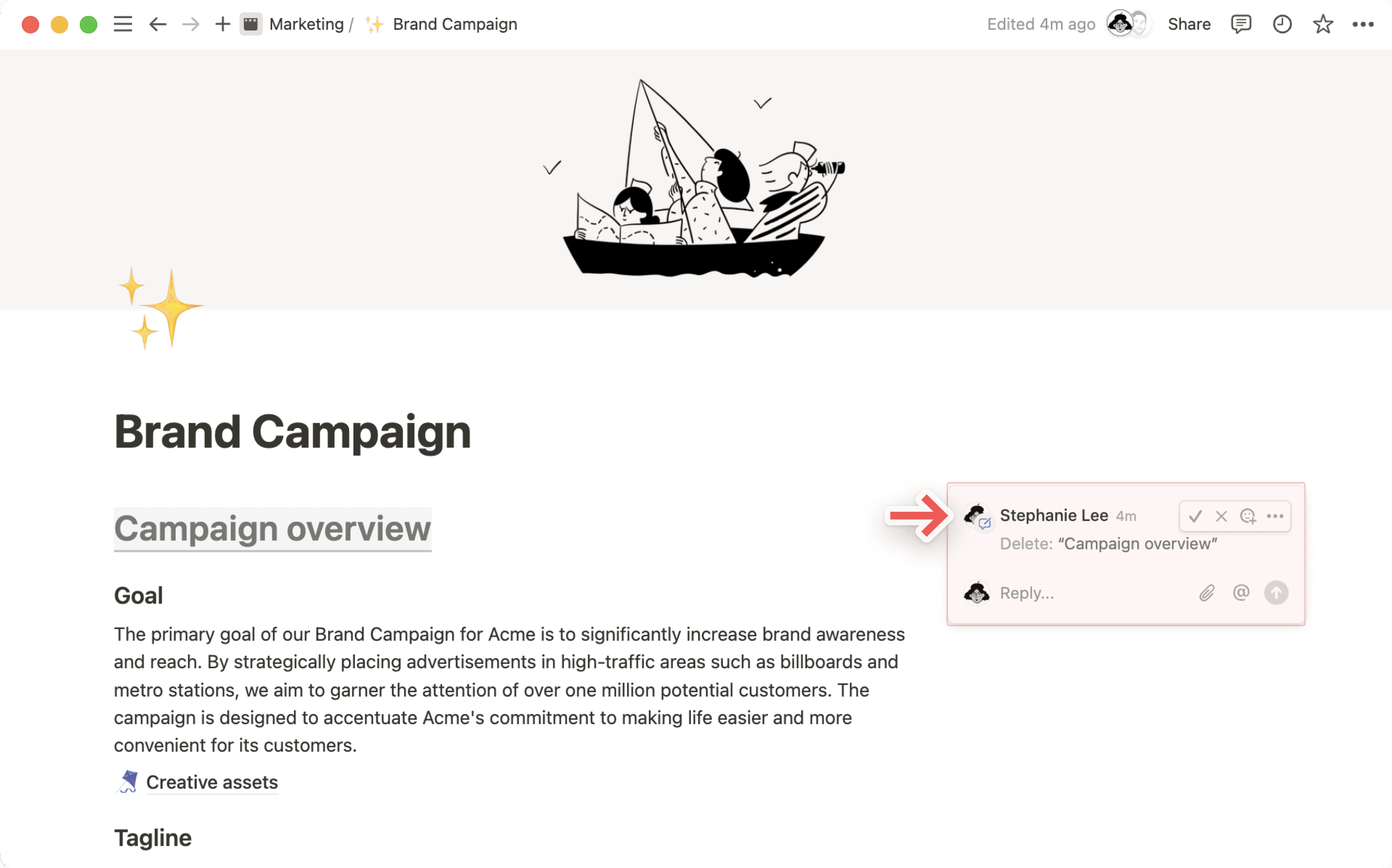 hc: responder às edições sugeridas