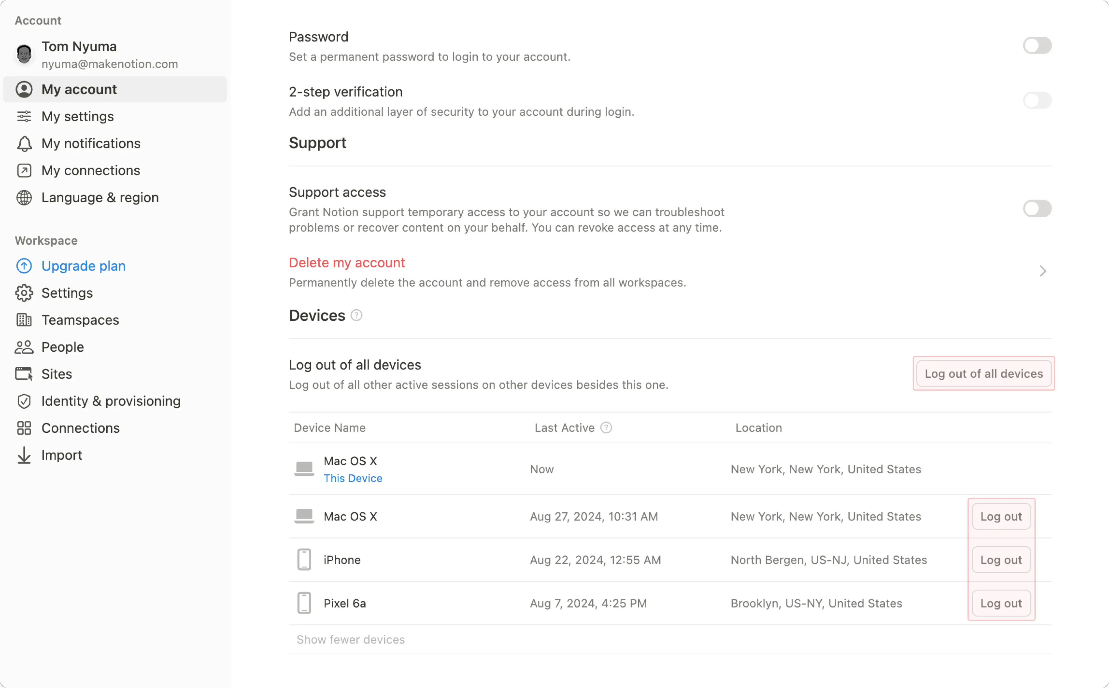 hc: fazer logout remoto