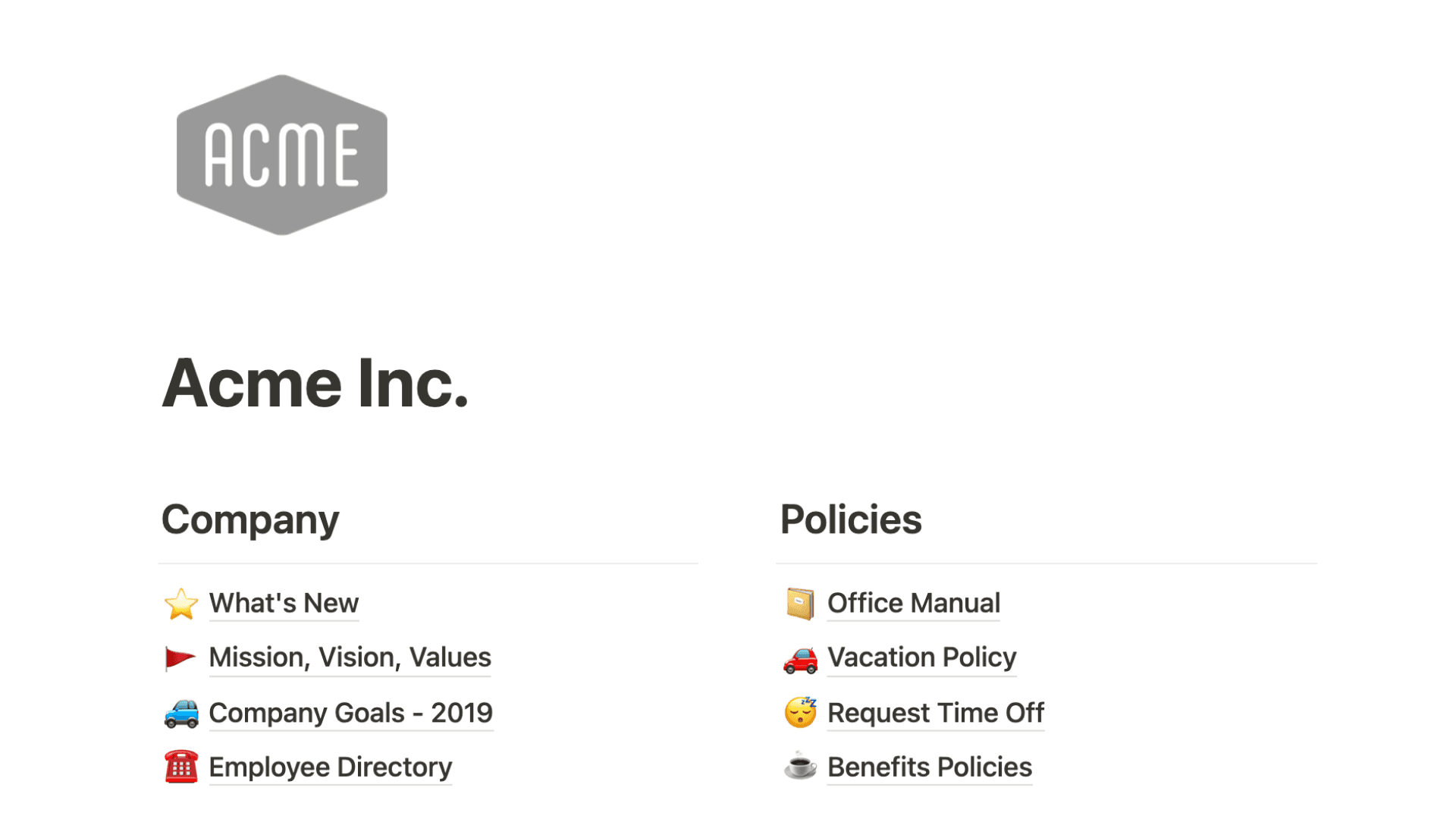 Espaço de trabalho e barra lateral