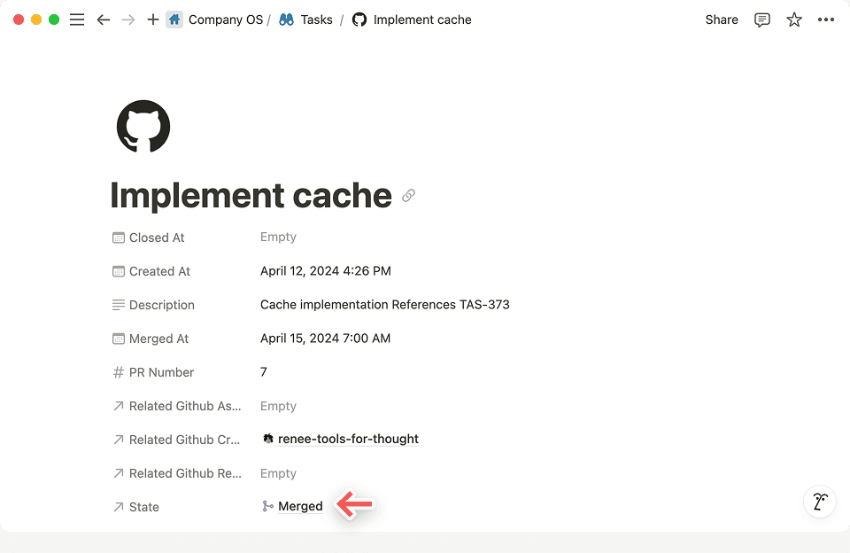 You can link Notion tasks as reference-only, so that those tasks won’t be marked as ‘done’.