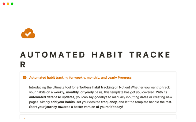 Automated Habit Tracker