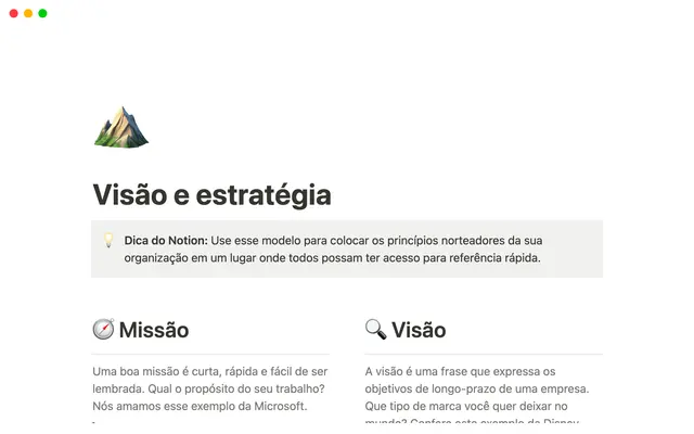 Visão e Estratégia